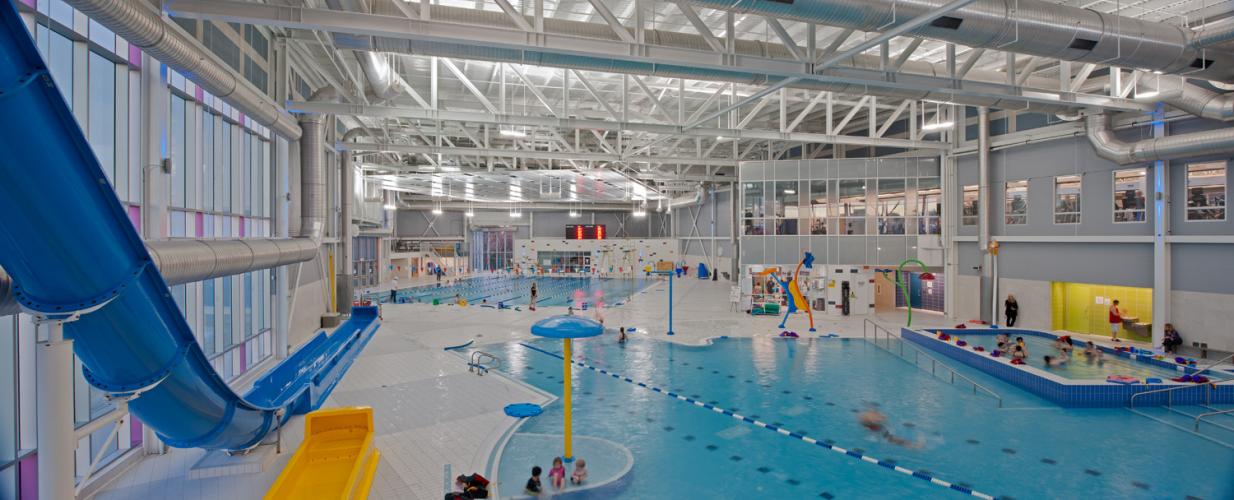 Canada Games Centre, interior, pool