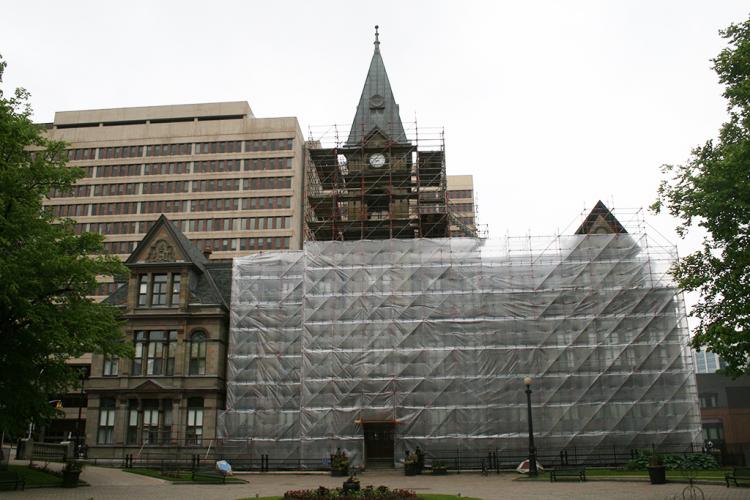 Halifax City Hall Scaffolding